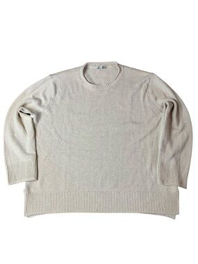 Ella Moss Cream Knit Sweater Size Large